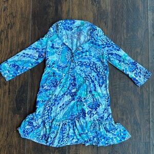 GIRLS LILLY PULITZER WAVE DRESS size medium (F26)